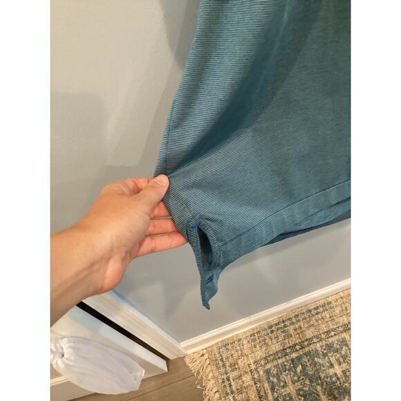 Peter Millar Mens Summer Comfort Polo XL Extra Large Blue Striped Preppy Classic - Picture 8 of 10